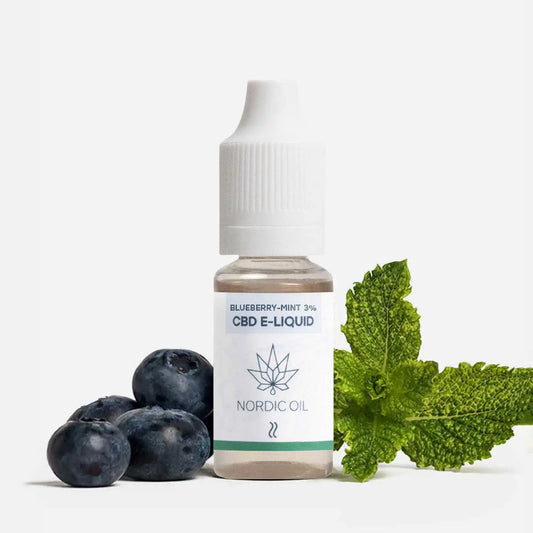 E-Liquide de CBD - Myrtille & Menthe
