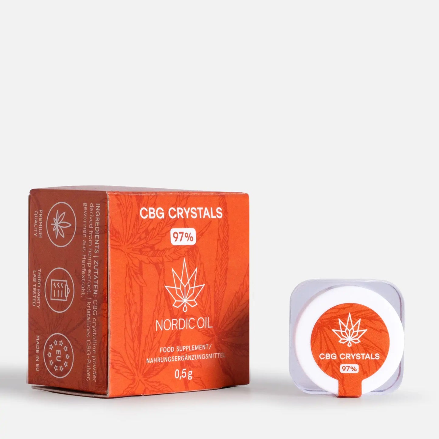 Cristaux CBG - Emballage et produit