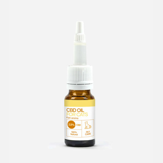 Huile de CBD pour Chat - Poisson (2,5%)