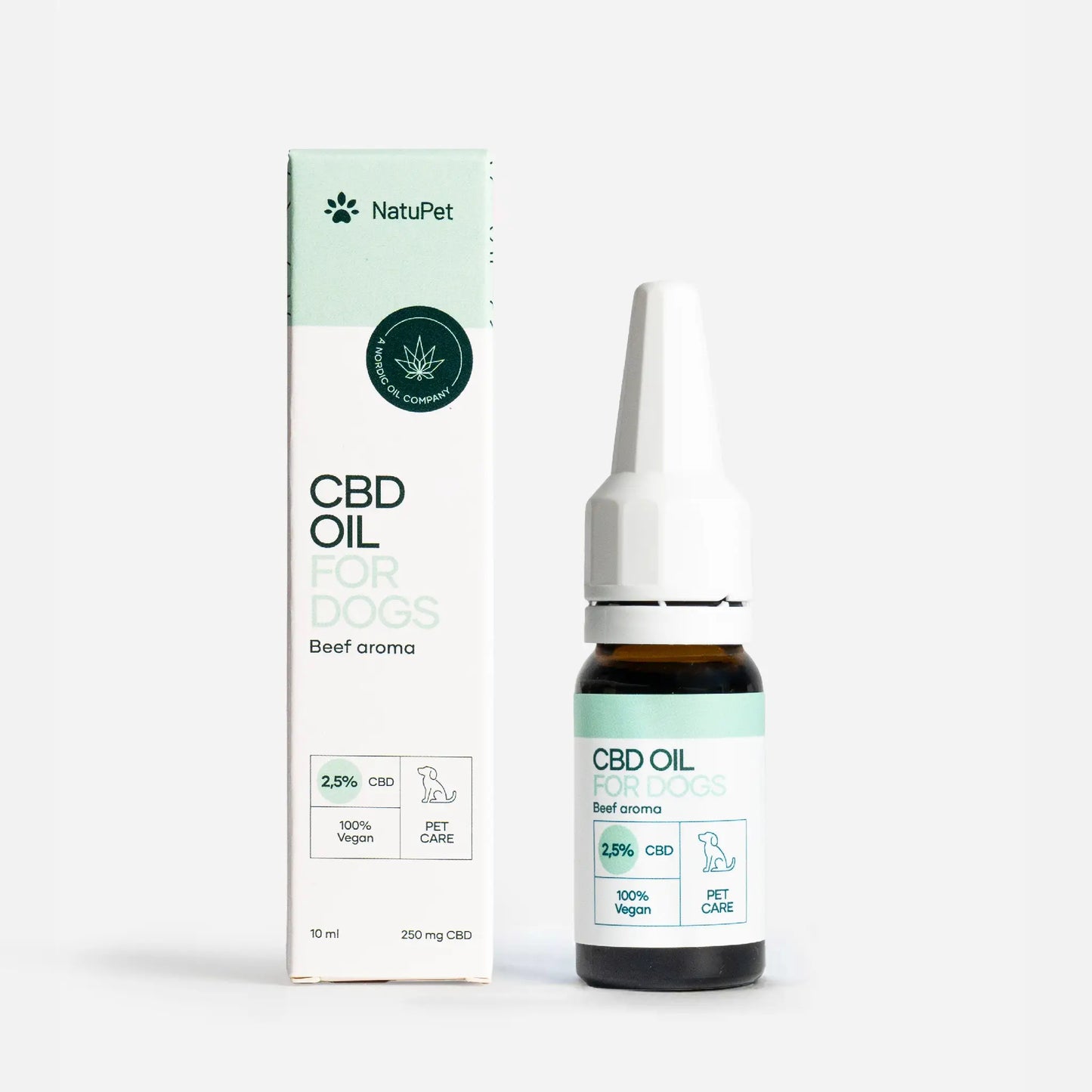 Huile de CBD pour Chien - Bœuf (2,5%)