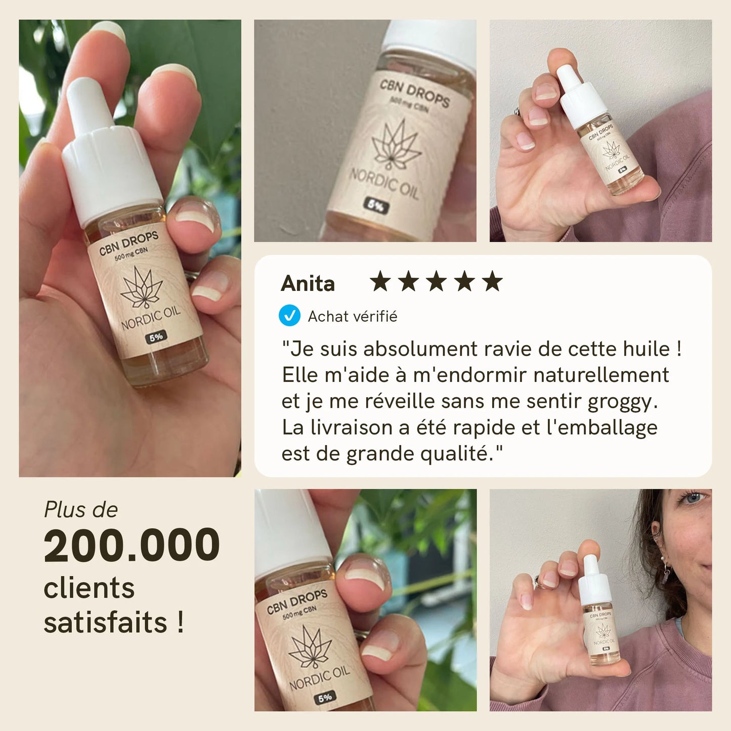 3 POUR 2 : Huile de CBN (5%)