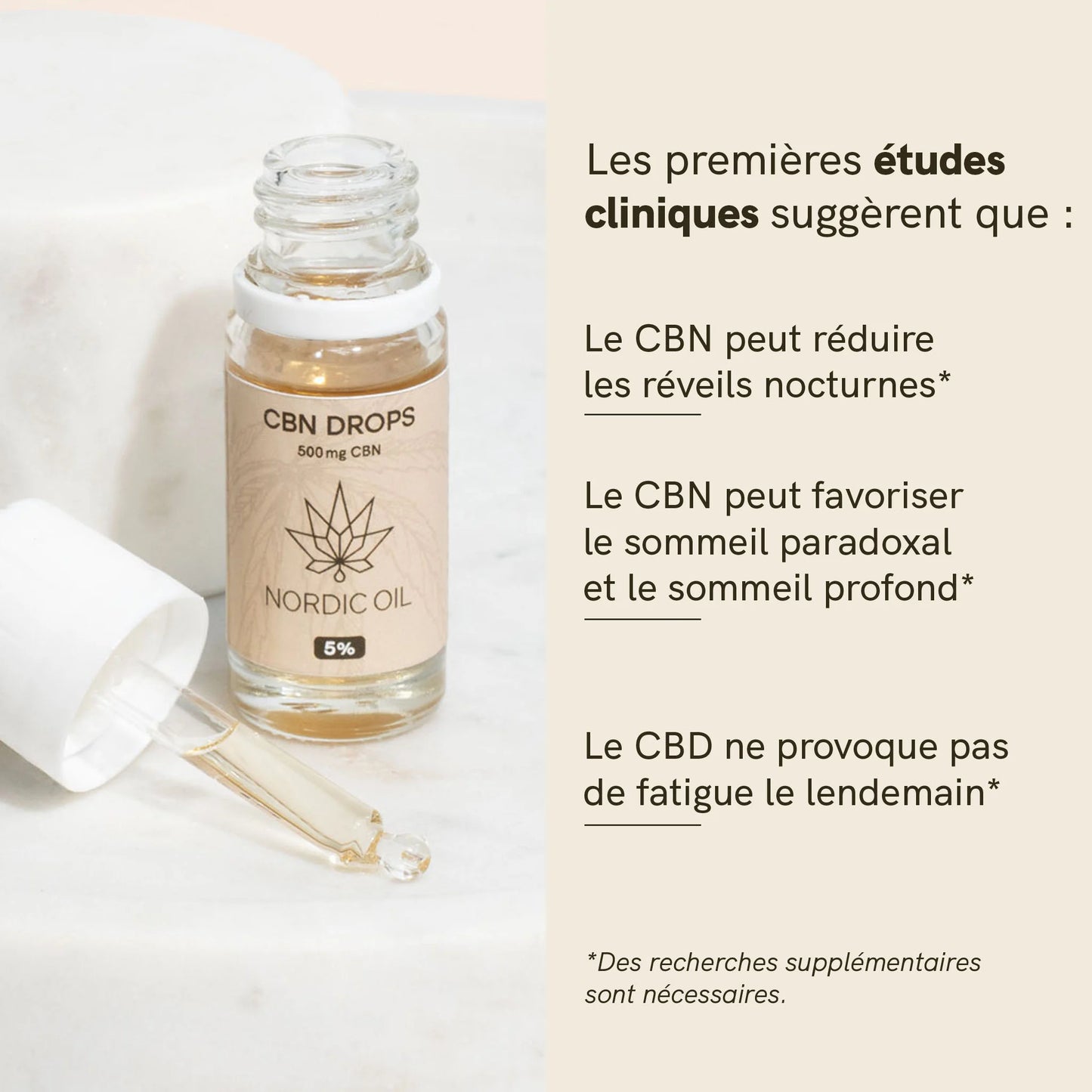 3 POUR 2 : Huile de CBN (5%)