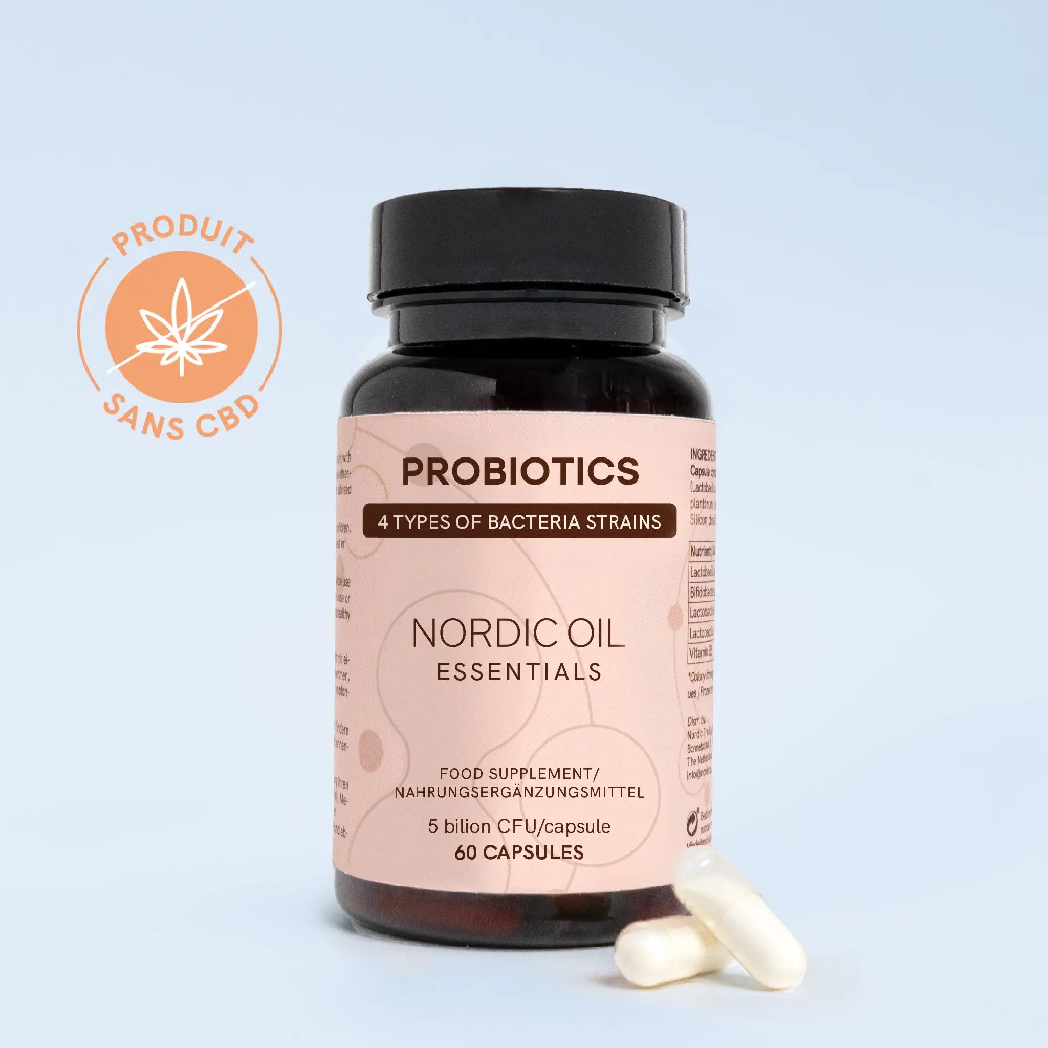 Probiotiques Multivitamines Pour La Santé Intestinale - 7 Souches, 60 Gélules, Neuf