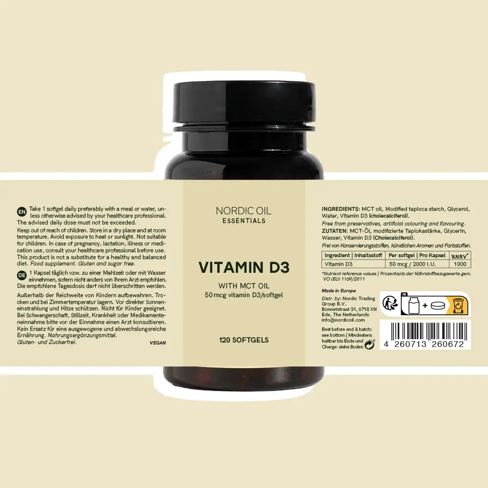 Capsules de Vitamine D3