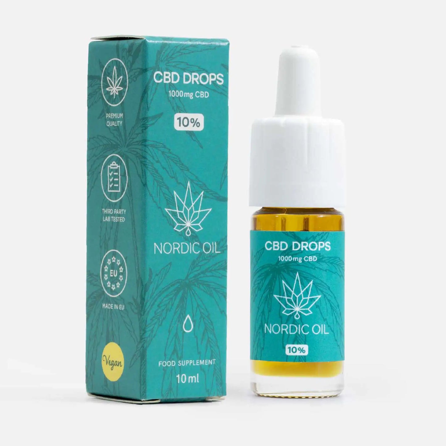 Huile de CBD - Emballage et produit