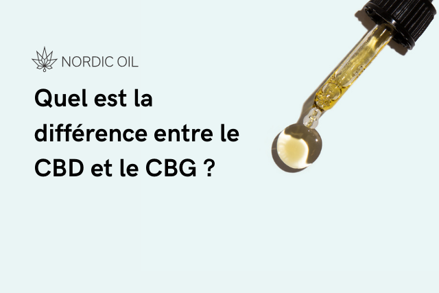 Quel est la différence entre le CBD et le CBG ?