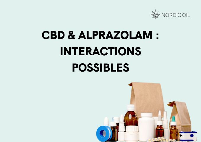 CBD et Alprazolam (Xanax, Tafil, Xanor)