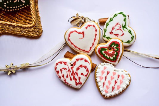 sablés de noel en coeur