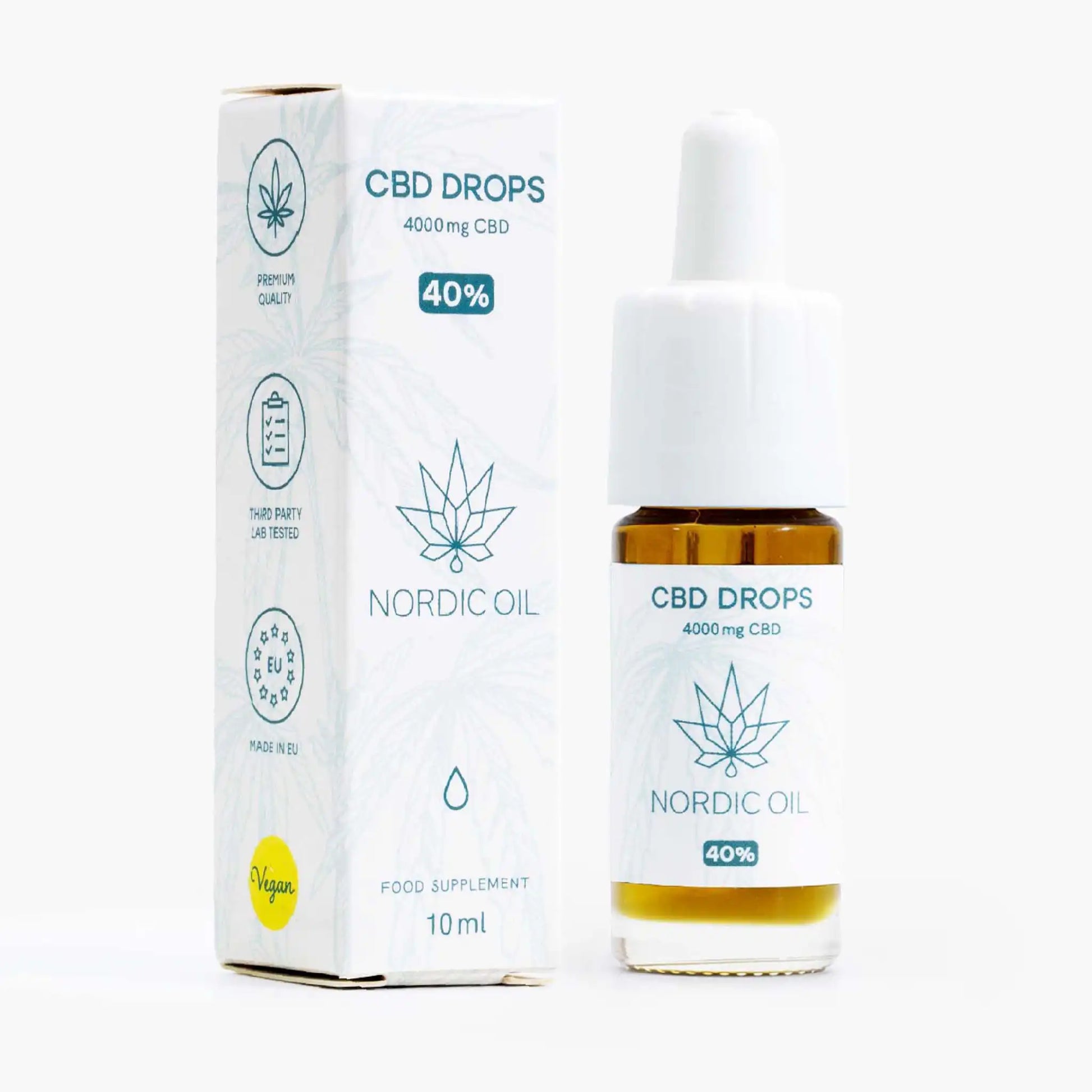 Huile de CBD - Emballage et produit