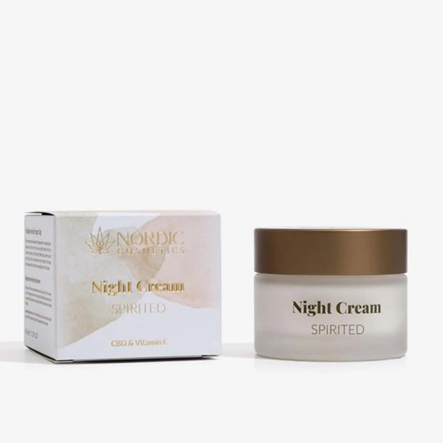 Crème de nuit CBD - Emballage et produit