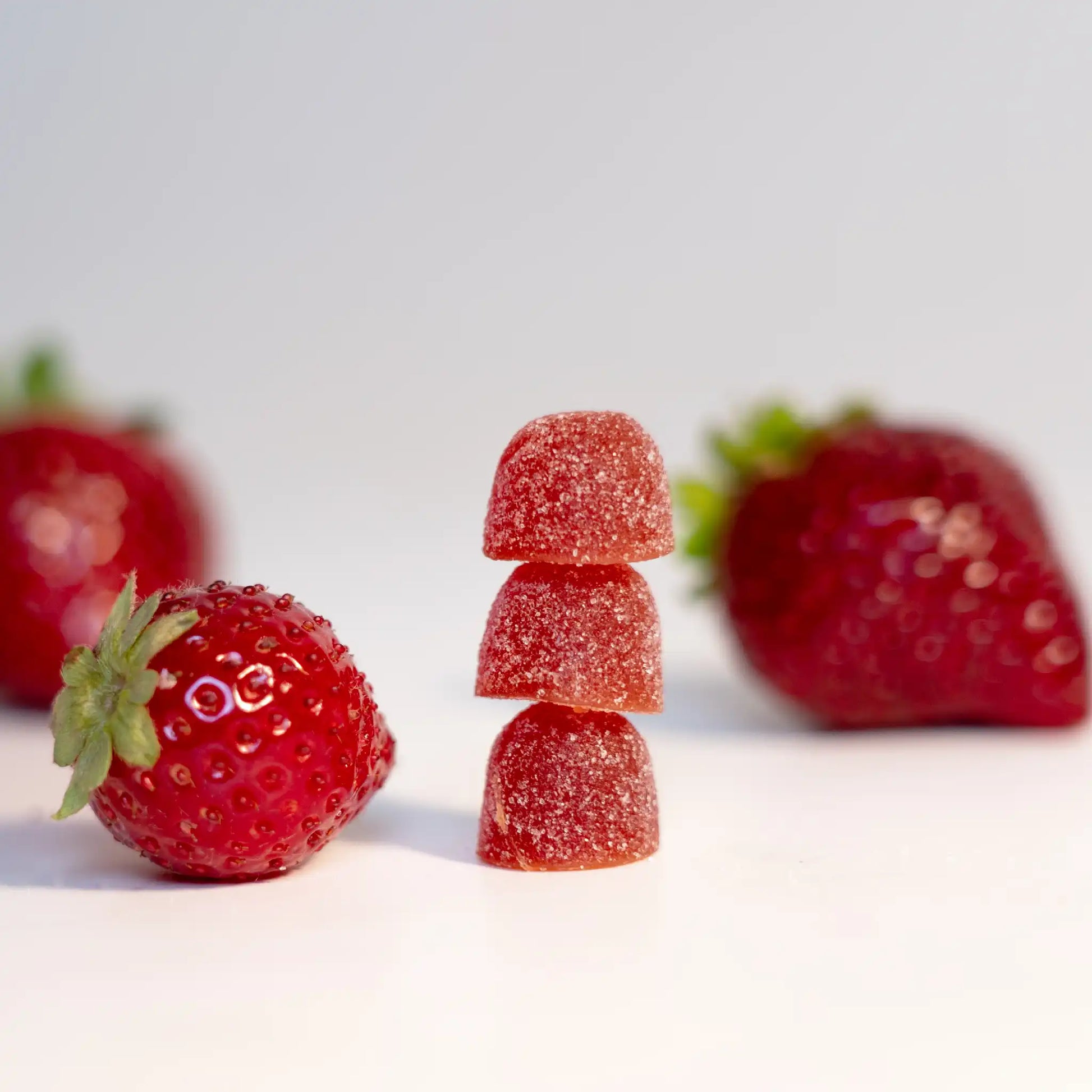 vitrine de Nordic Oil CBD gummies avec arôme de fraise 