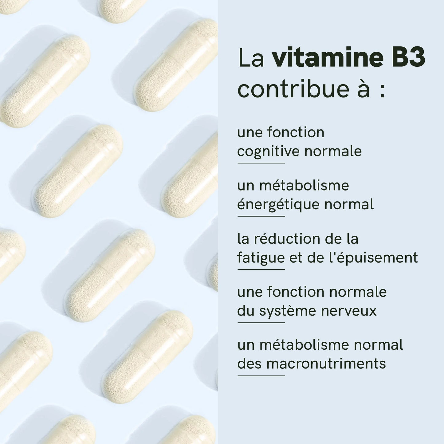 Capsules de riboside de nicotinamide (NR)