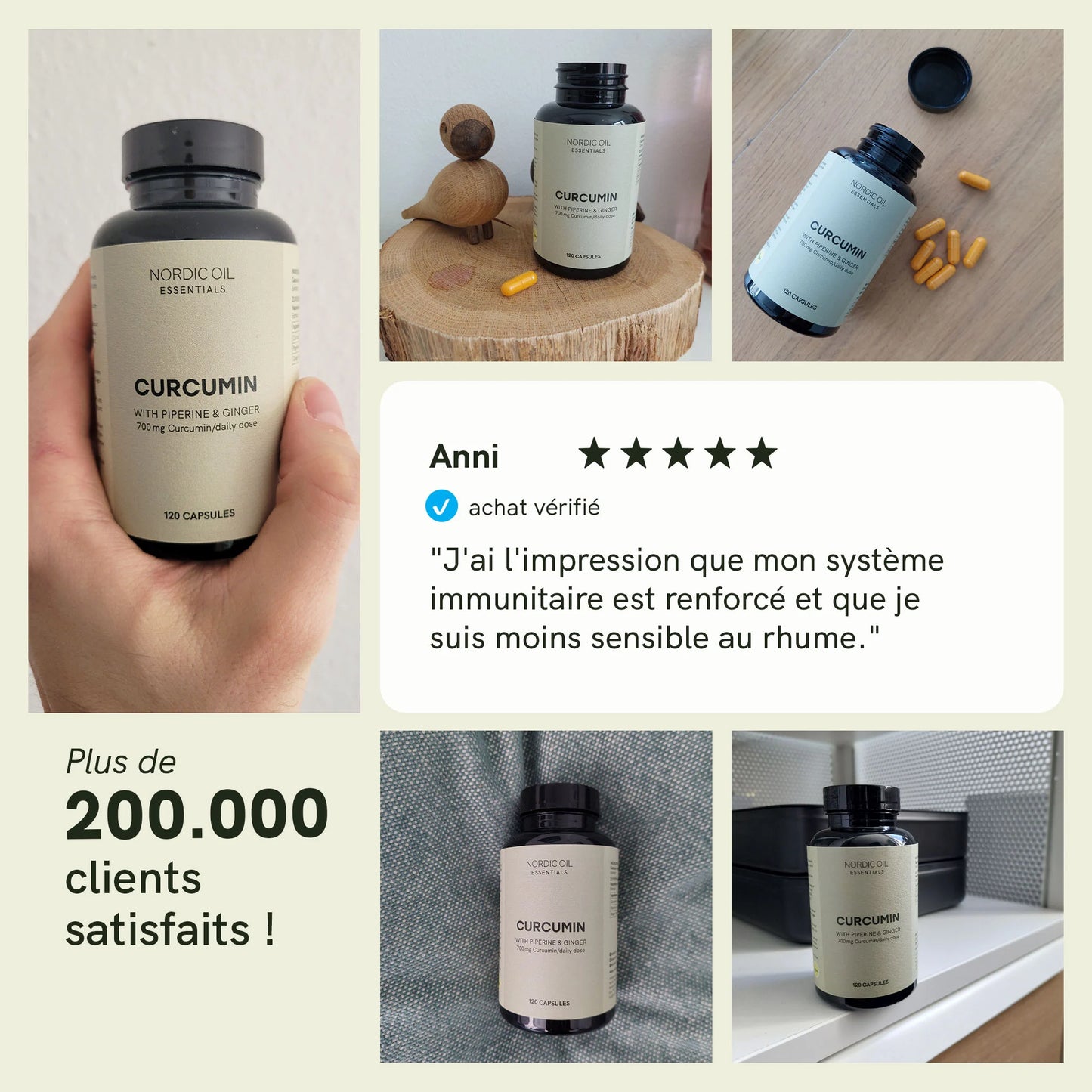 Capsules de curcumine