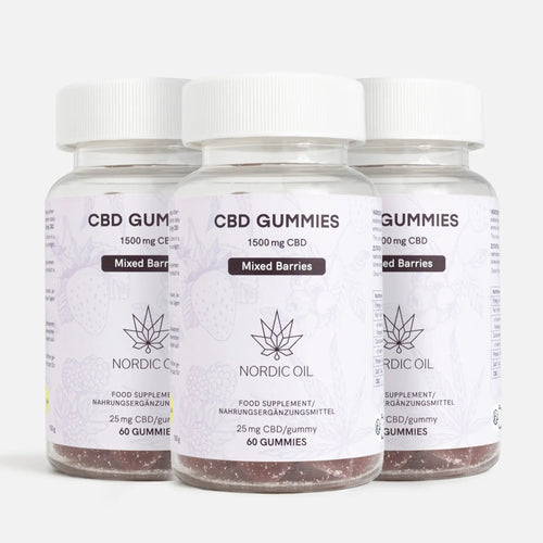 3 POUR 2 : CBD Gummies (1500mg) Petites baies