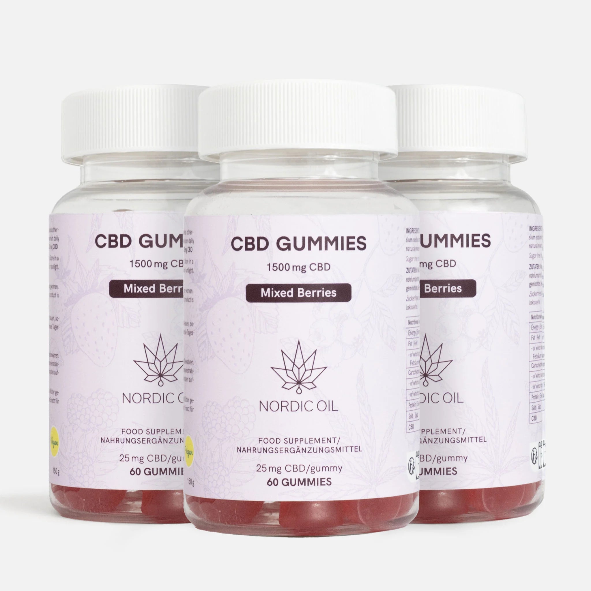 3 Pour 2 : CBD Gummies (1500mg) Petites Baies
