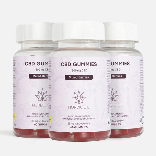 3 POUR 2 : CBD Gummies (1500mg) Petites baies
