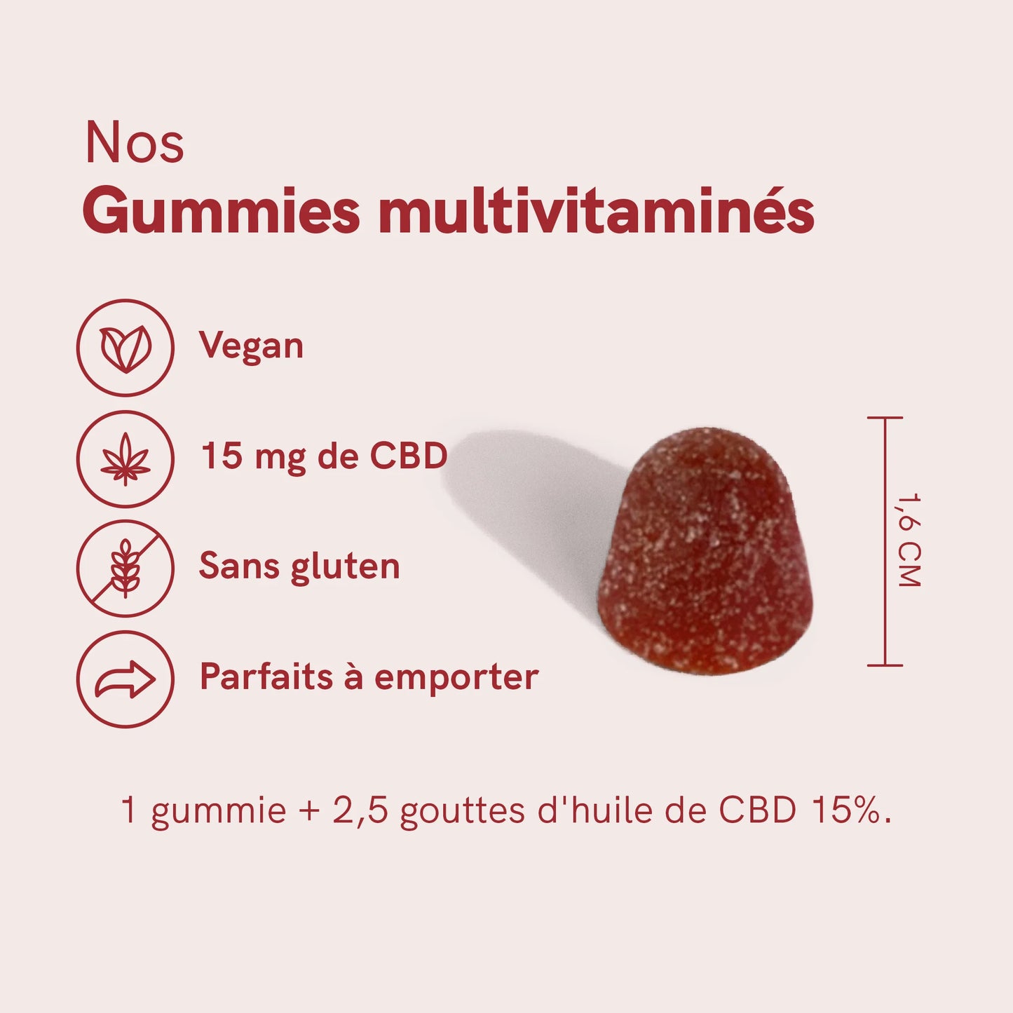 CBD Gummies (900mg) Fraise