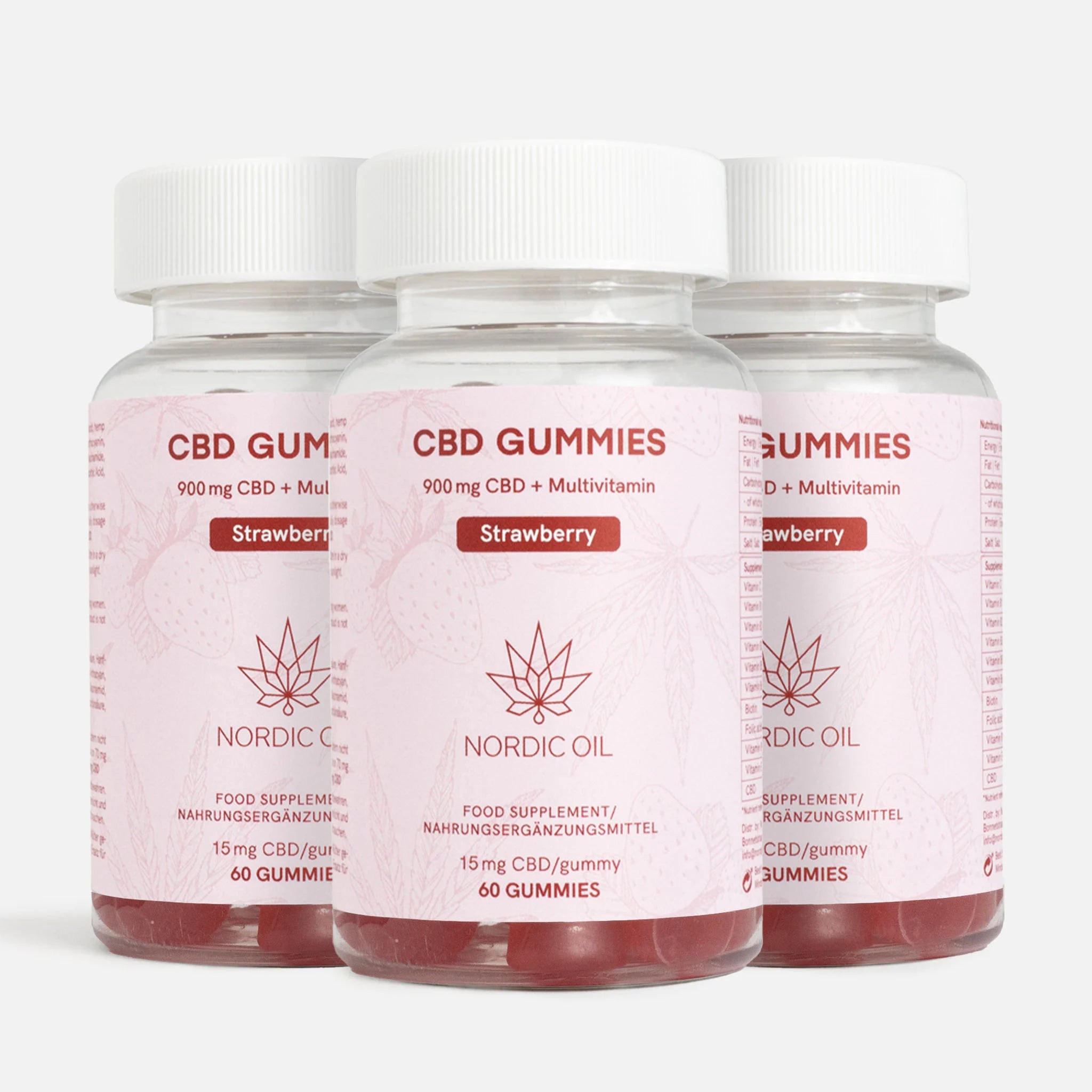 3 Pour 2 : CBD Gummies (900mg) Fraise