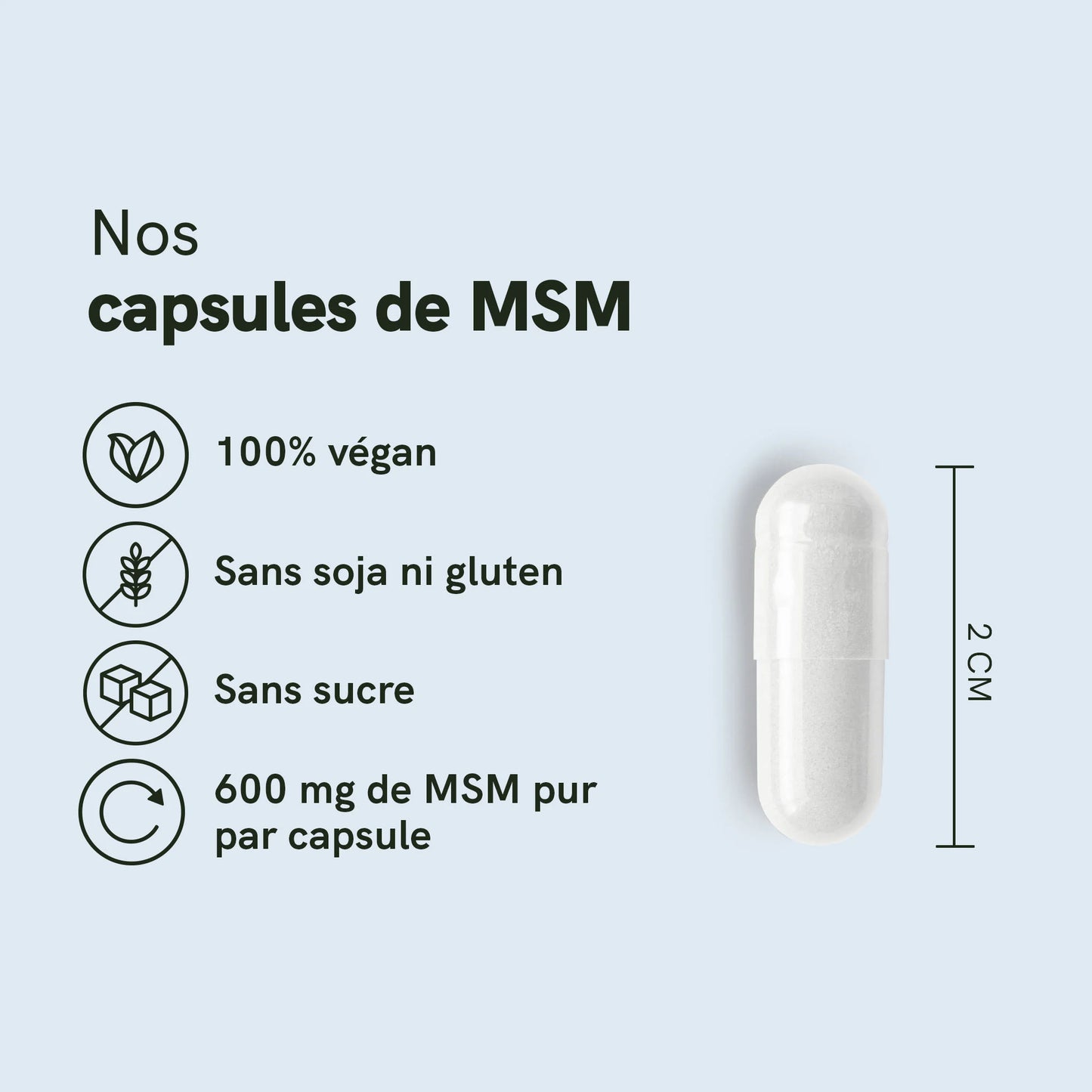 Capsules de MSM