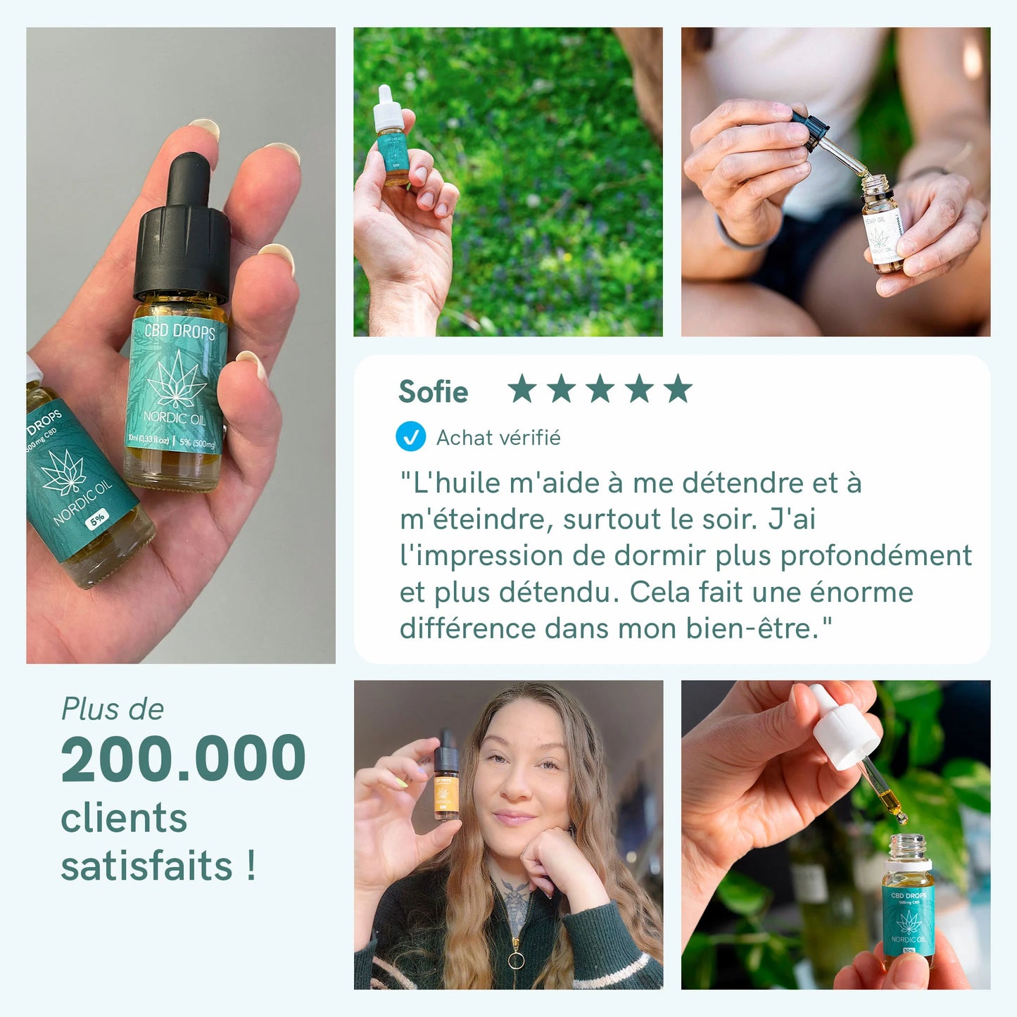 3 POUR 2 : Huile de CBD (20%) CLASSIC