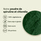 Poudre de spiruline et chlorella
