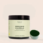 Poudre de spiruline et chlorella