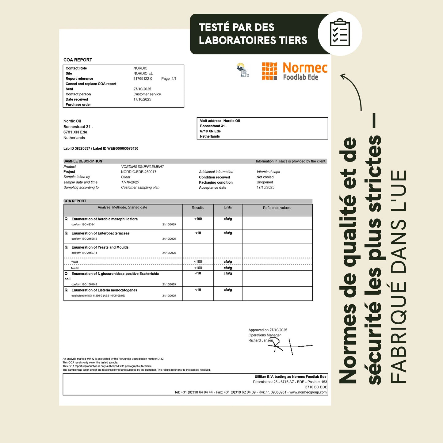 Capsules de Vitamine D3