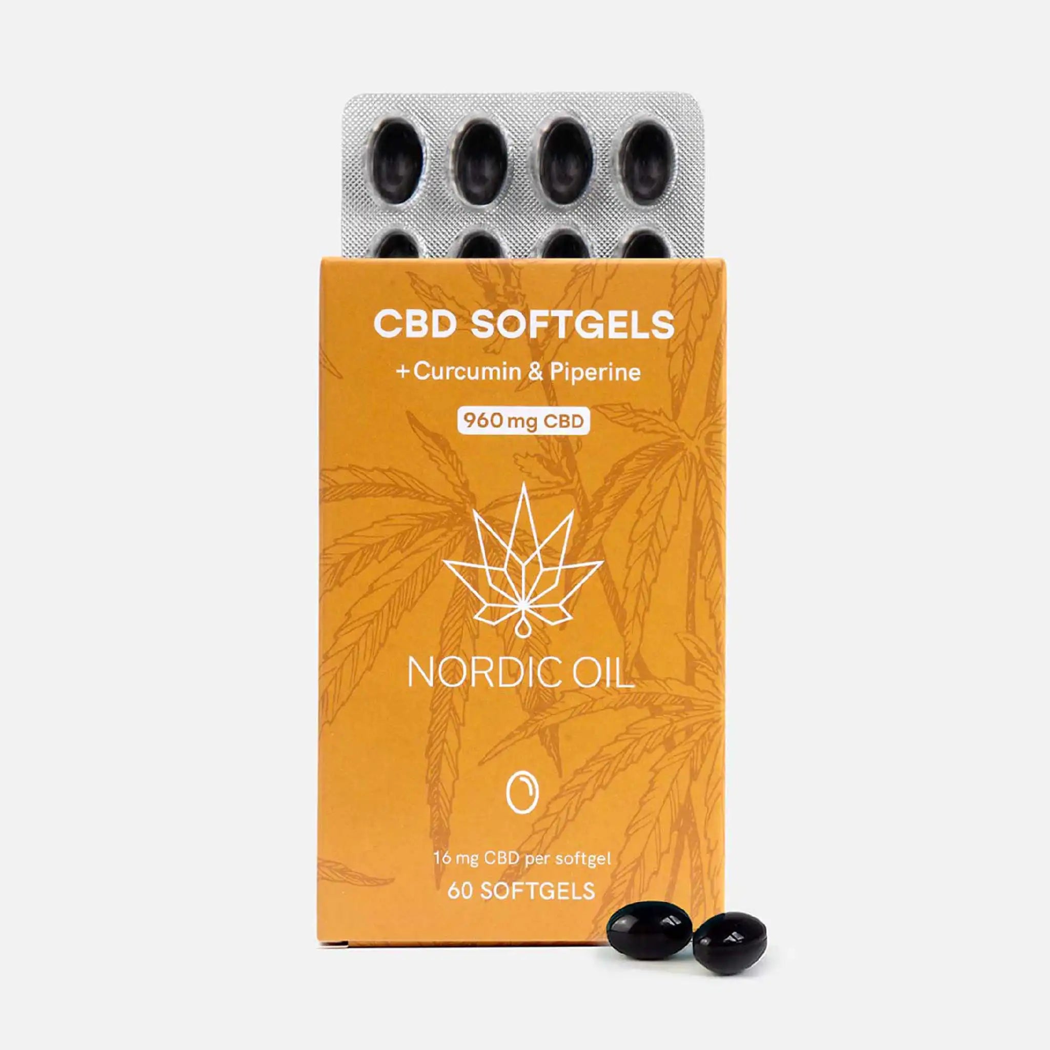 Capsules De CBD (960 mg) Curcumine